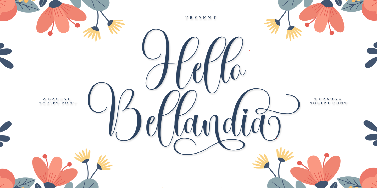 Hello Bellandia Font preview